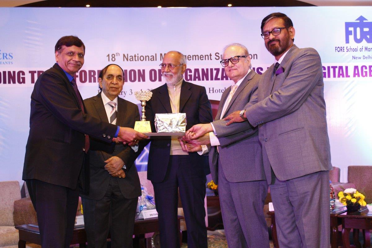 Director/Finance, RailTel, honoured with Top Rankers Excellence Award by Fore School of Management