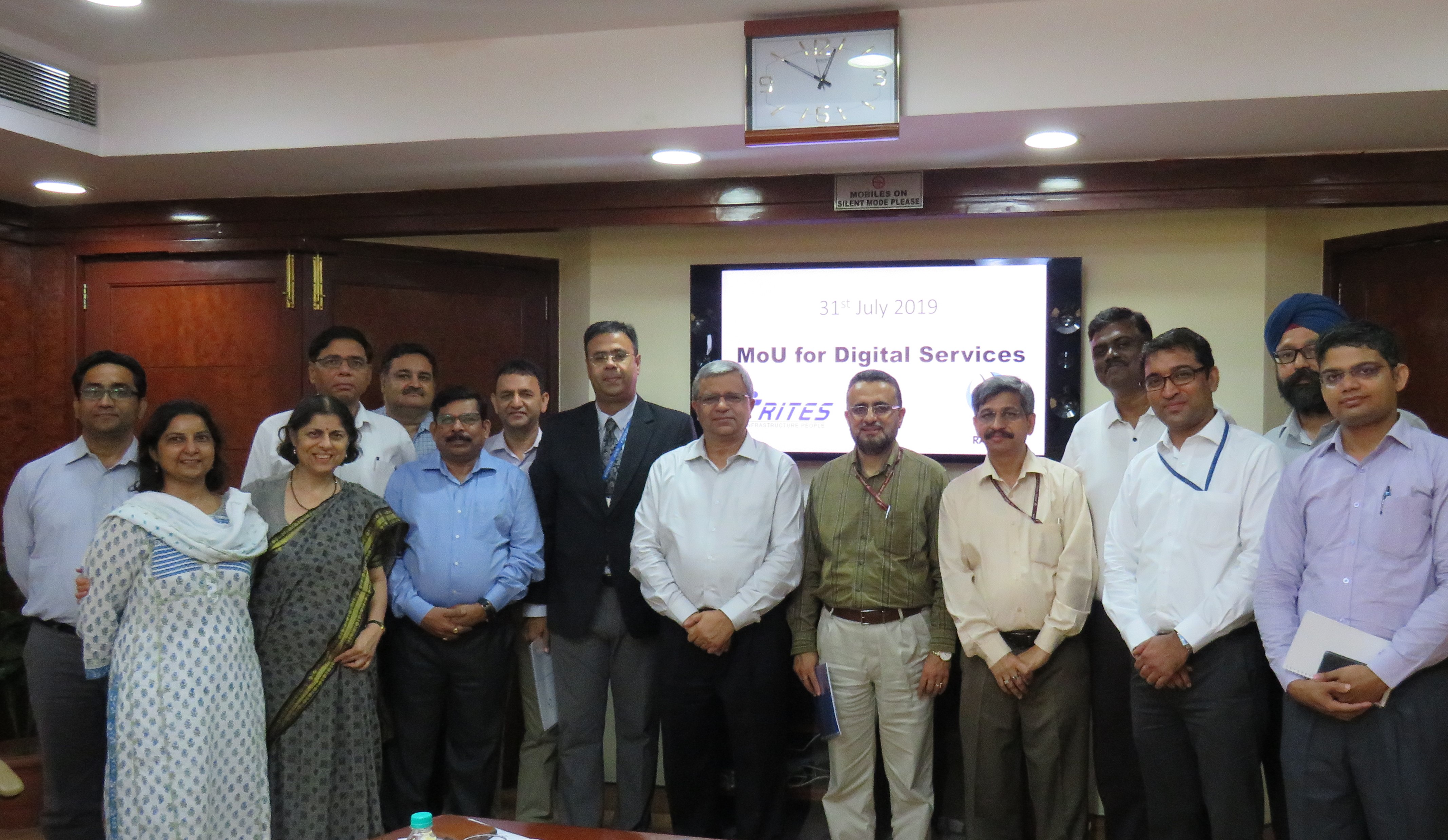 MoU signing with RITES 